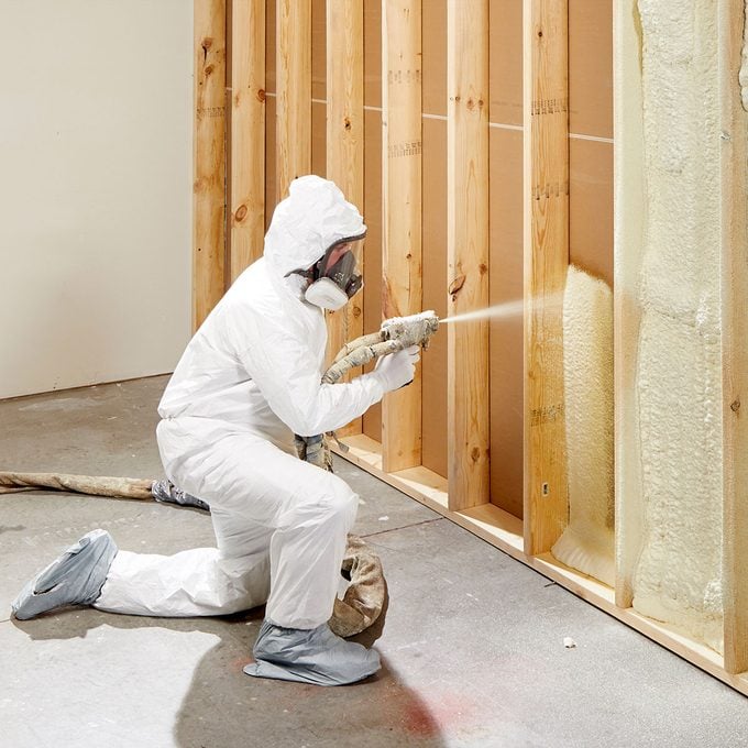 Spray foam insulation by AMS Construction